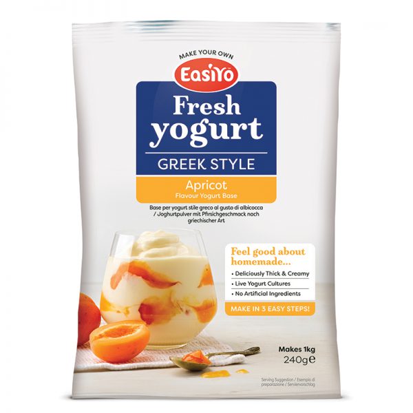 EasiYo Greek Style Apricot Yoghurt (1x)