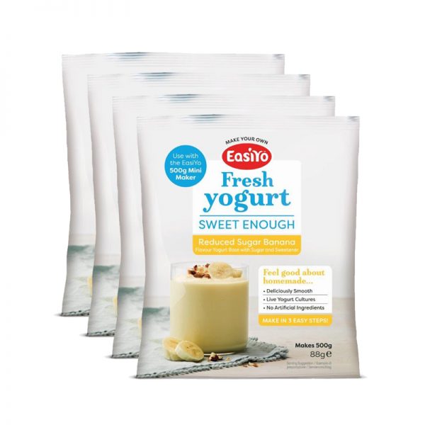 EasiYo Sweet Enough Banana Yoghurt | makes 500g (4x)