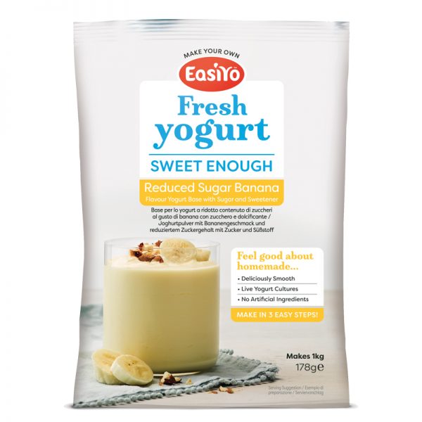 EasiYo Sweet Enough Banana Yoghurt (1x)