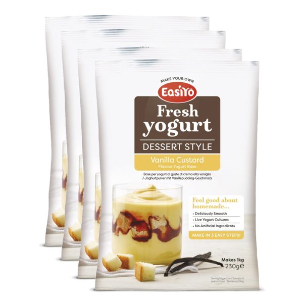 EasiYo Vanilla Custard Yoghurt (4x)