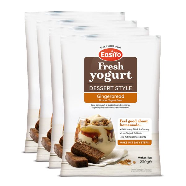 EasiYo Dessert Style Gingerbread Yoghurt (4x)