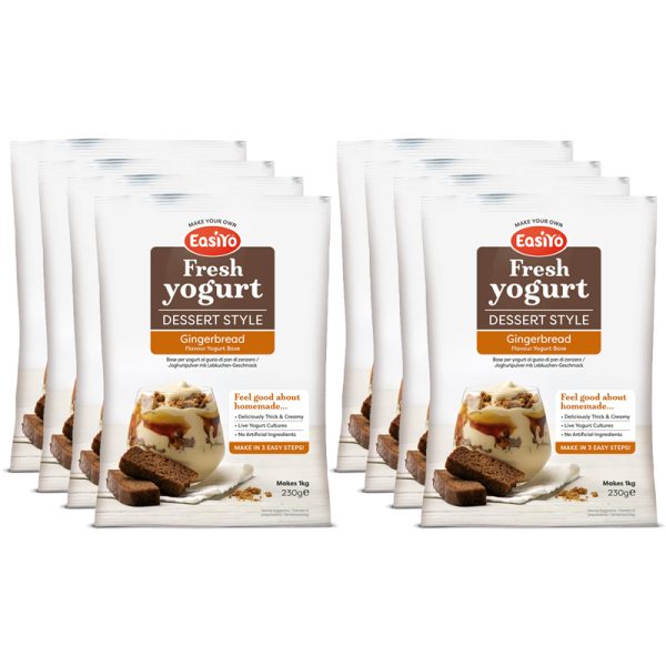 EasiYo Dessert Style Gingerbread Yoghurt (8x)
