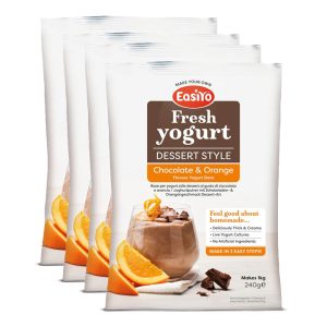 EasiYo Dessert Style Chocolate & Orange Yoghurt (4x)