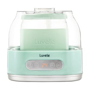 Compact yoghurt maker for home, easy to use and perfect for daily healthy snacks.