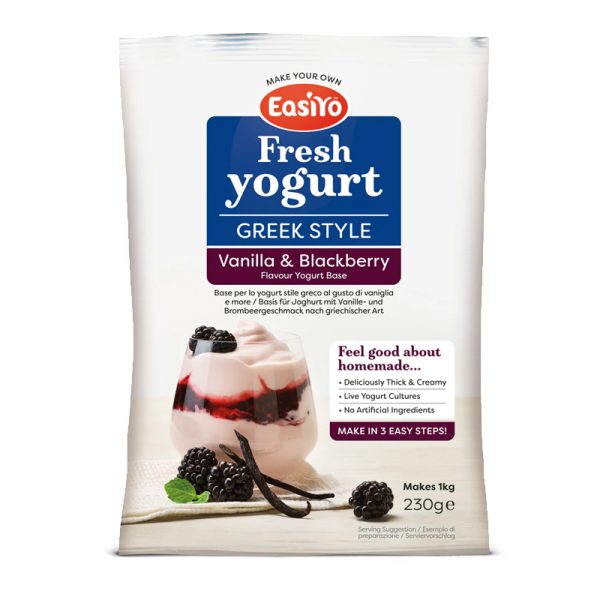 EasiYo Greek Style Vanilla & Blackberry (1x)