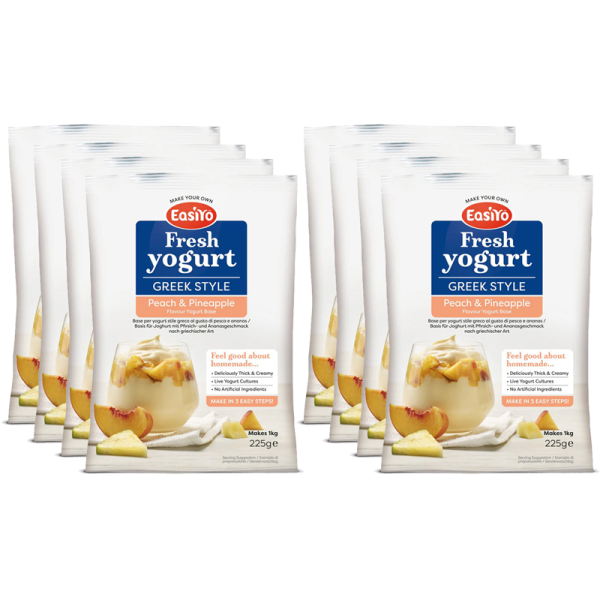 Easiyo Greek Style Peach & Pineapple (8x)